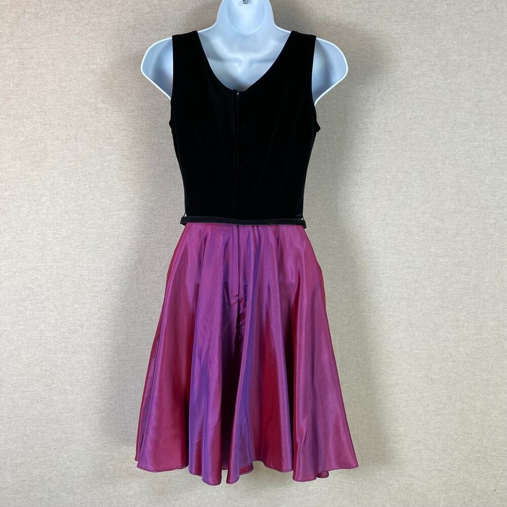 Vintage Byer Too Womens Y2K Fairy Velvet Mini Dress Size 3 Whimsigoth Hoco Event - Picture 5 of 10